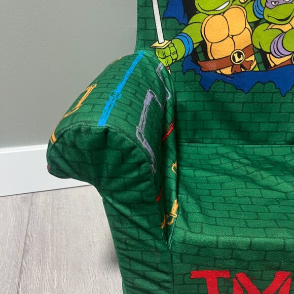 TMNT Teenage Mutant Ninja Turtles Kids Chair Vintage Foam 21" x 17.5" vintage - Picture 3 of 16